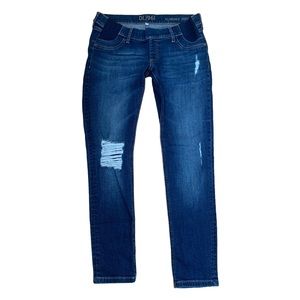 DL1961 Florence Maternity Distressed Skinny Jeans Size 26